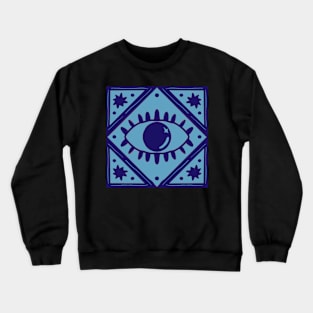 All Seeing Eye | Blue Version Crewneck Sweatshirt